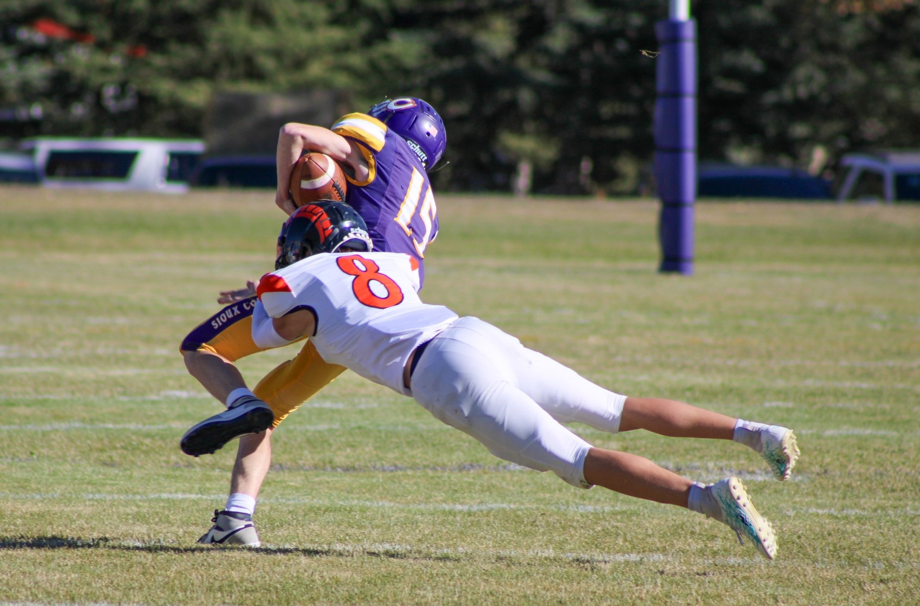 Football tackle action