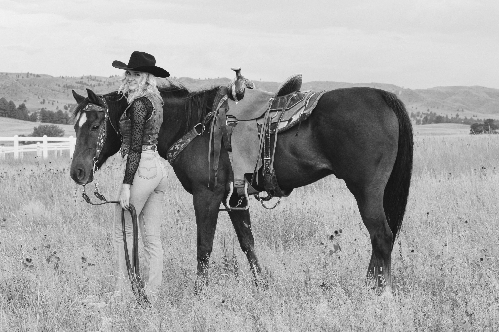 Senior portrait with horse